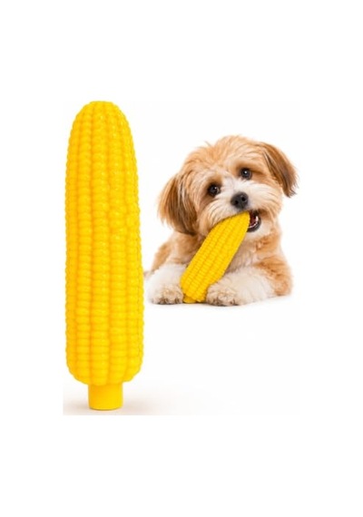 Sogud Sesli Mısır Isırma Oyuncağı - Köpek Ve Kedi İçin Çiğneme Oyuncağı - Diş Kaşıma Ve Oyun Aktivitesi -
