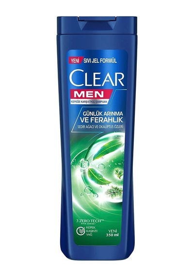 Clear Men Günlük Arınma ve Ferahlık Kepeğe Karşı Etkili Şampuan 350 ML