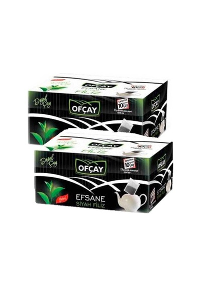 Ofçay Efsane Filiz Siyah Süzen Demlik Poşet Çay 2'li 30 x 15 G
