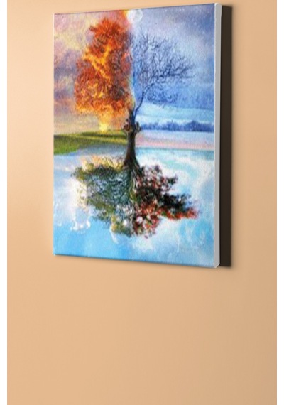 Webstyle Sayılarla Boyama Seti Kasnaklı Mevsim Döngüsü 60 X 75 Cm