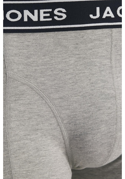 Jack & Jones Erkek Jacdanny Solıd Trunks 3 Pack Pamuklu Boxer Açık Mavi