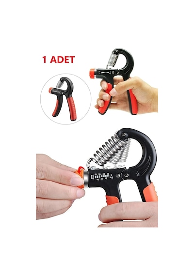 Ayarlanabilir Dirençli El Yayı 5-60 Kg Siyah , Kırmızı , Mavi , Gri