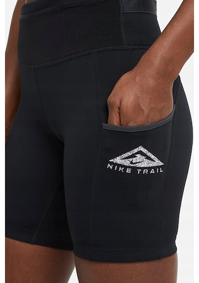 Nike Dri-fit Epic Luxe Trail 7 Cepli Kadın Koşu Şortu Siyah