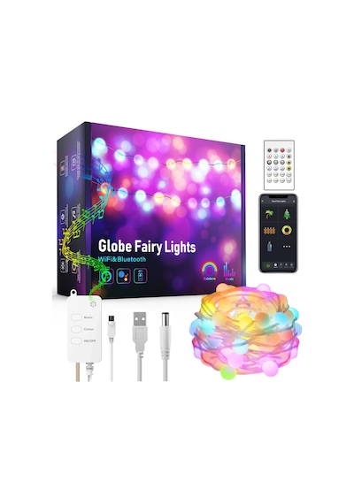 Upway Bluetooth 10 Metre Rgb Renk Değiştiren Akıllı Küre Dizili I