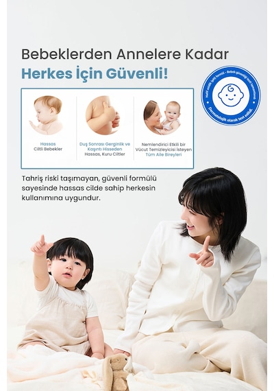 Çocuklara & Bebeklere Özel Pantenol İçerikli Krem Dokulu Duş Jeli Atopalm Panthenol Cream Wash