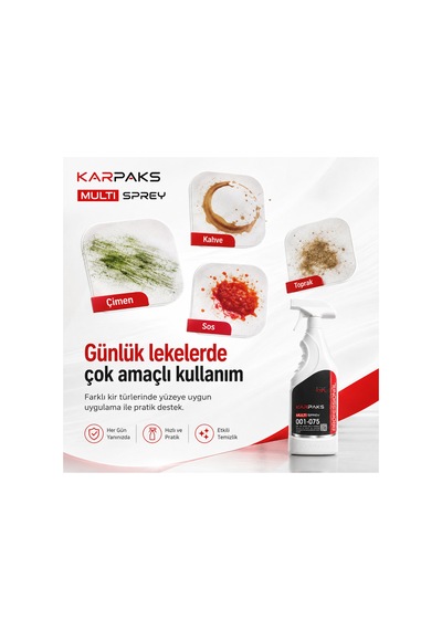 Karpaks Professional 750 Ml Çok Amaçlı Yüzey Temizleyici Ev, Ofis, Fabrika Ve Araç İç Yüzey Tekli