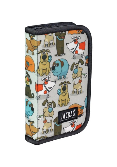 Jacbag Cover -sert Kapaklı Lastikli Kalem Kutusu Cover-neşeli Patiler renkli