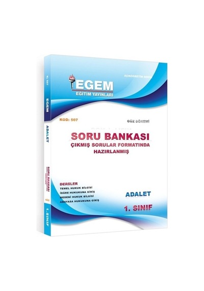 Egem Aöf Adalet 1 Ve Sınıf Güz-bahar Konu Anlatımı Seti