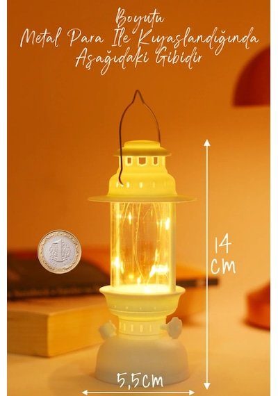 Led Mum Kamp Lambası 1 Adet - Tipi Pil Dahil Dumansız Alev Ledli Dekoratif Mum Dekor Işığı Beyaz Pt437 Beyaz