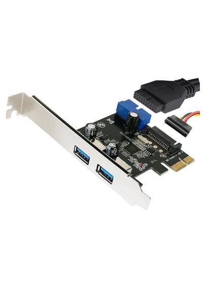 Pci Express Usb 3.0 2 Port Sata Güç 19 Pin Çoklayıcı Kart