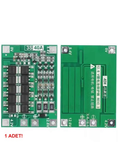 3s 40a Bms Balans Lityum Batarya Koruma Kartı 3 Seri Hücreli