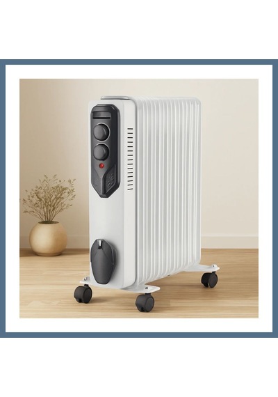 Buradabulabilirsin 11 Dilimli Yağlı Radyatör Isıtıcı 2500w Ayarlı Termostat Bbz