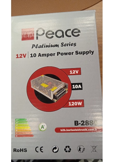 Peace B2883 12 Volt 10 Amper Adaptör