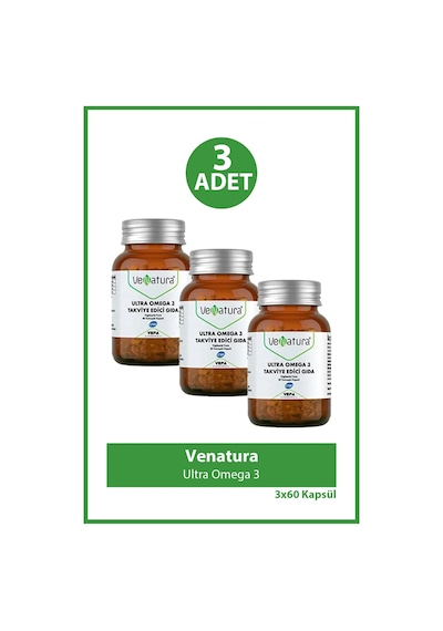 Venatura Ultra Omega 3 60 Kapsül 3 Adet