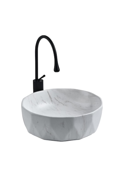 Eva Banyo Lena E-2110M3 Tezgah Üstü Porselen Lavabo