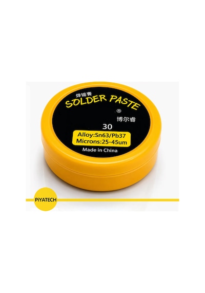 Br-30 Sn63/pb37 Krem Lehim Pastası Lehim Macunu 25-45 Mikron Smd Bga Anakart Ve Entegre Tamiri