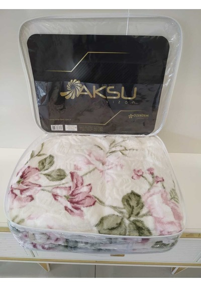 Aksu Battaniye Tek Kişilik Yeşil Yeşil