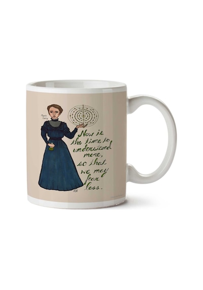 Marie Curie İki Tarafı Baskılı Kupa Bardak