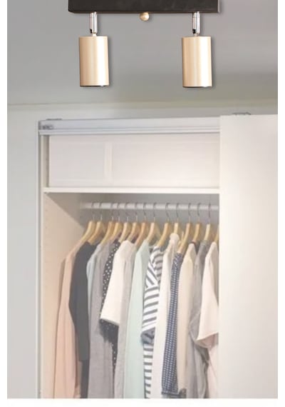 Parma Avize Modern Metal 2 Li Tavana Yakın Mafsallı Sarı-siy... SARI