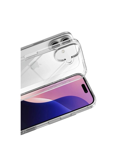 Apple iPhone  Uyumlu  17 Lüx Şeffaf Silikon - Şeffaf