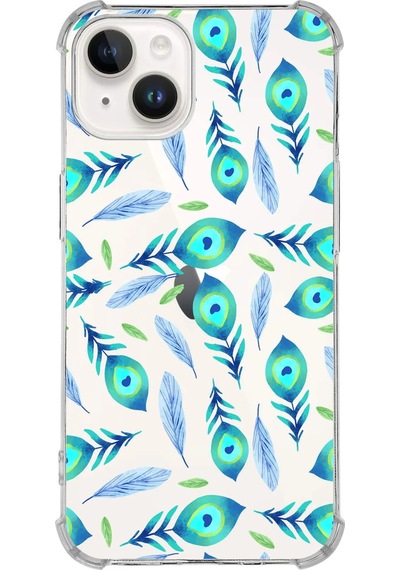Printify Apple Uyumlu iPhone 14 Devil Eye 3 Baskılı Şeffaf Köşe Korumalı Antişok Kılıf 0166c