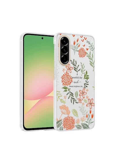 Galaxy A36 Kılıf Kamera Korumalı Desenli Zore Klip Kapak - Beautiful -