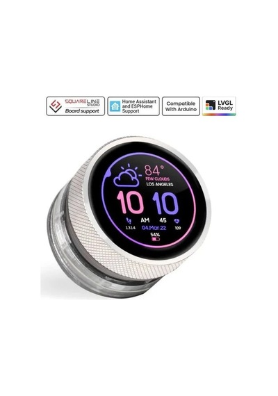 Crowpanel 1.28 İnç Hmı Rotary Esp32 Yuvarlak Ekran
