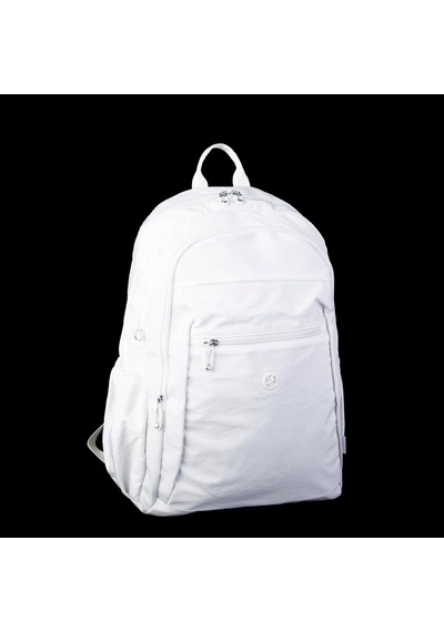 Nas Bag Unisex Büyük Boy Su Geçirmez Waterproof Hafif Sırt Çantası Çok Gözlü Beyaz
