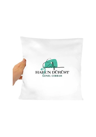 Doktorlara Özel Saten Yastık Kılıfı 35 X 35 Cm İsme Özel Baskılı Doktor Temalı Dekoratif Kırlent Kılıfı İçi Boş Beyaz