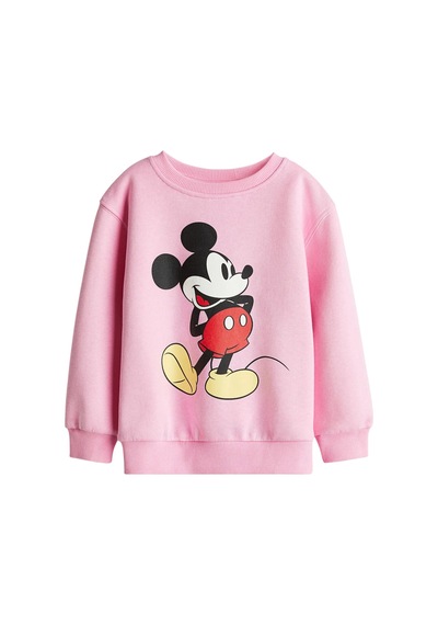 Mickey Kışlık Kız Çocuk Sweatshirt Pembe
