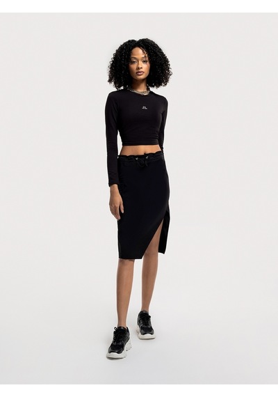 Modern Fit Kadın Etek Siyah
