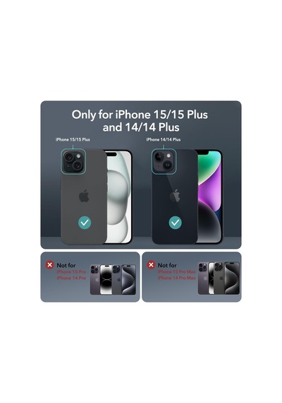 İphone 15/15 Plus İle Uyumlu Kamera Lens Koruyucu, Siyah Diğer