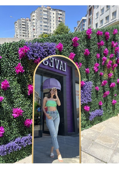 Lavessa Zincir Askılı Crop- Yeşil-134