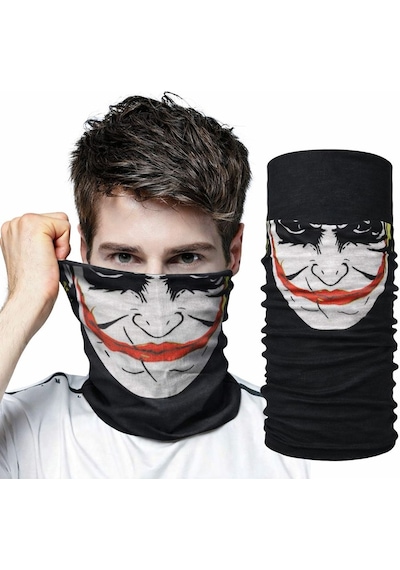 Joker Desenli Çok Amaçlı Buff Yüz, Boyun Ve Bandana Maskesi 5 No - Zmff-731091 Renkli