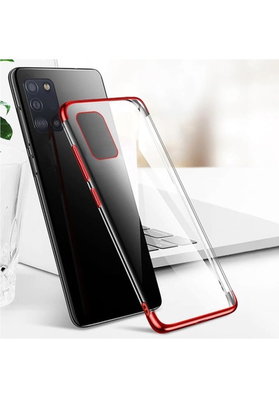Galaxy A31 Köseleri Renkli Kamera Çikintili Ince Seffaf Kilif 315635364 - Kampanya-Renk / Nano Ekran Koruyucu(+25)-Gold
