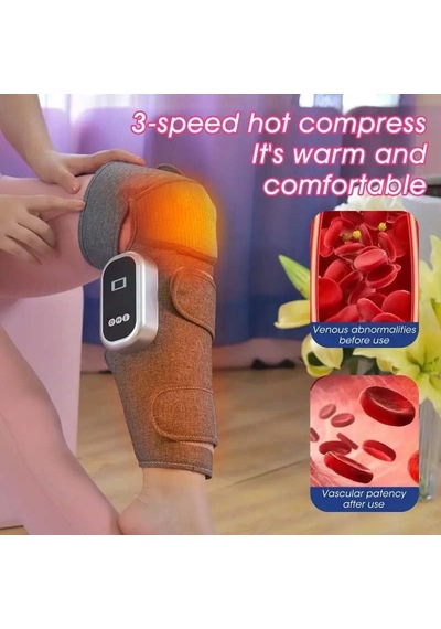 Diz Bacak Ayak Masaj Aleti, Airbag Leg Massager Gri