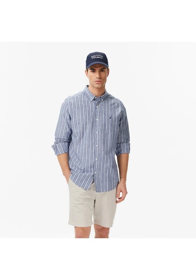 Nautica Regular Fit Çizgili Erkek Gömlek W65492t Indigo Nautica Regular Fit Çizgili Erkek Gömlek W65492t Indigo