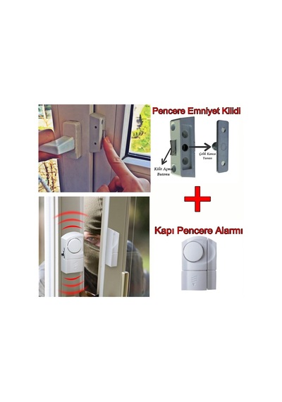 Lorex Alarmlı Pencere Kilidi Emniyet Kilidi pencere Alarm
