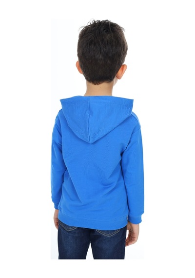 Toontoy Kids Toontoy Erkek Çocuk Relax Fit Kapüşonlu Cepli Düşük Omuz Baskılı Sweatshirt - 2 İplik Saks Toontoy Kids Toontoy Erkek Çocuk Relax Fit Kapüşonlu Cepli Düşük Omuz Baskılı Sweatshirt - 2 İplik Saks