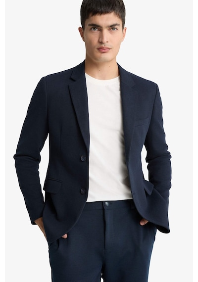 Defacto Slim Fit Dar Kesim Blazer Ceket F7690ax25aunv64 Lacivert