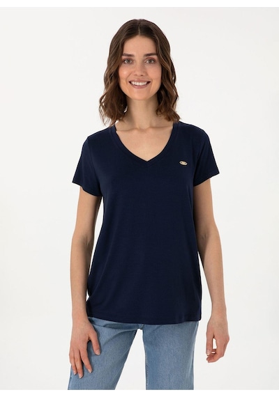 U.s. Polo Assn. Kadın T-shirt G082sz011-000-2075766 Lacivert