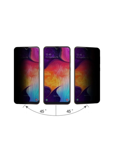Samsung Uyumlu  Galaxy A20 Privacy Gizlilik Filtreli Hayalet Cam