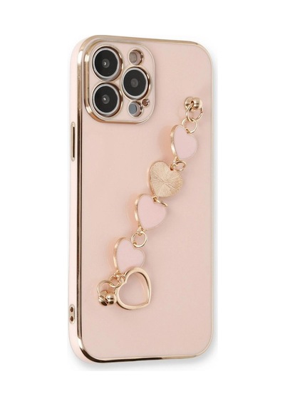 Apple Uyumlu   iPhone 14 Pro Max Kılıf Esila Silikon - Pudra