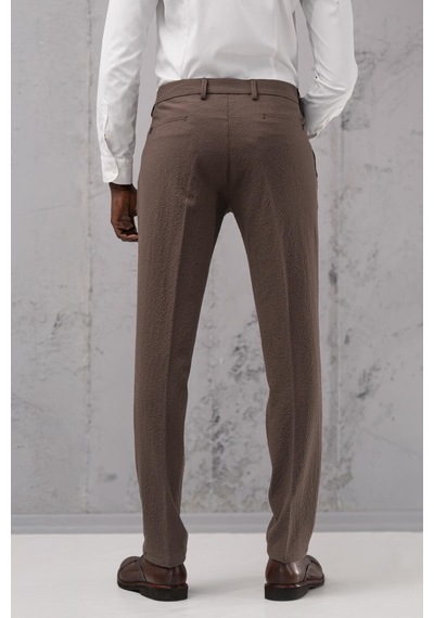 Ecer Regular Fit Yan Cepli Kışlık Gofre Kumaş Pantolon Kahverengi Ecer Regular Fit Yan Cepli Kışlık Gofre Kumaş Pantolon Kahverengi