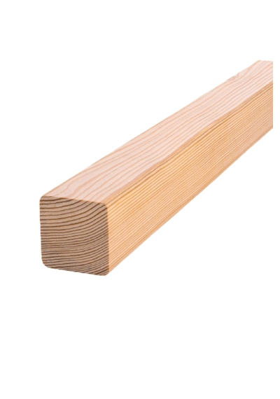 Nest Wood Doğal Ham Ahşap Silinmiş 5x5x25cm 2 Adet Fırınlanmış Çam Kereste