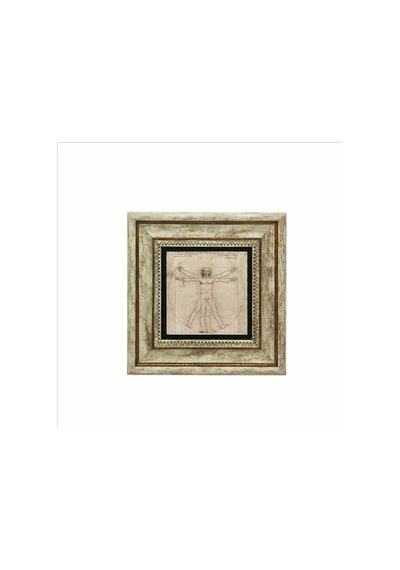 Vitruvius Adamı Leonardo Da Vinci, 1492 Baskılı Taş Tablo 20x20