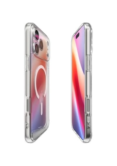 Spigen Apple iPhone 17 Pro İle Uyumlu,  Magsafe Kılıf Ultra Hybrid Mag Fit Sararmaya Dayanıklı Beyaz Şeffaf Diğer