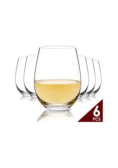Tr Sapsız Şarap Kadehi 6'li Set, El Üflemeli Premium Kristal Kırmızı Şarap Veya Beyaz Şarap Kadehi 18 Oz - Zanaa Diğer