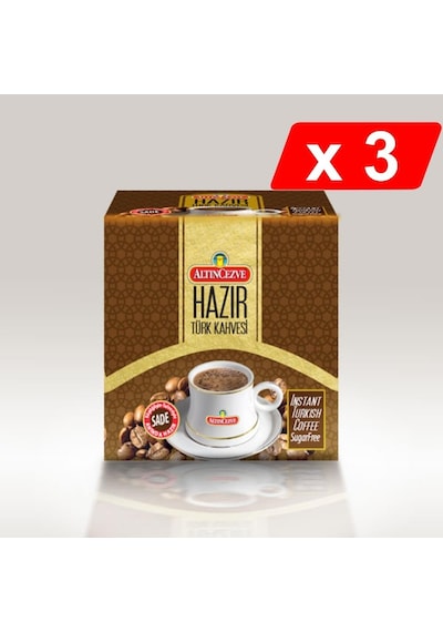 Altıncezve Hazır Türk Kahvesi Sade 3'lü 20 x 7 G
