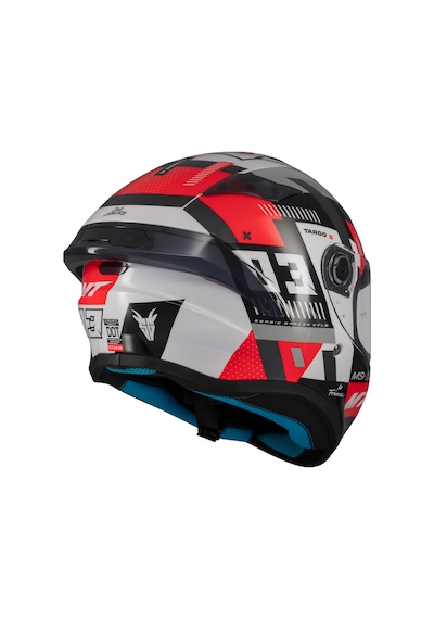 Kask Mt Helmets Targo S B5 Kırmızı Sergio Garcia Motosiklet Kaskı Kırmızı